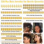 Flexible aluminum metal cuffs and rings applied on dreadlocks