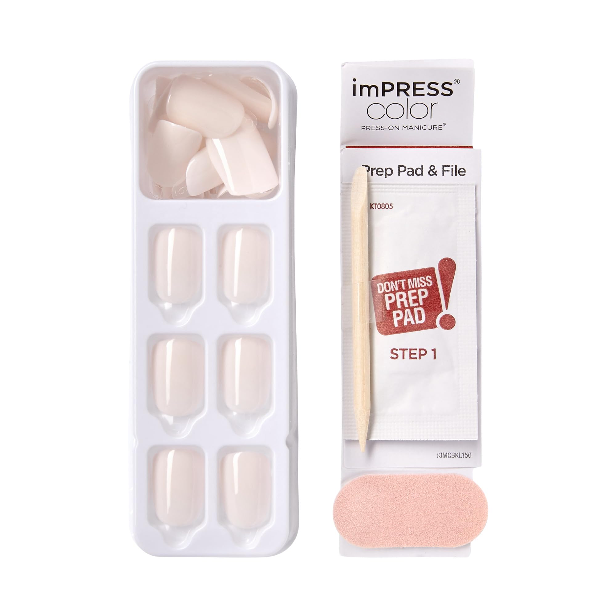 KISS imPRESS manicure kit accessories prep pad and file