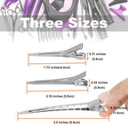 Side profile of HiJeaton alligator hair clips showing smooth edges