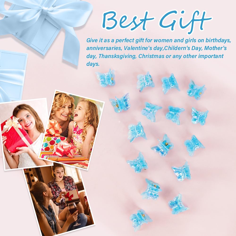 Ahoney butterfly hair clips collection spread out for variety