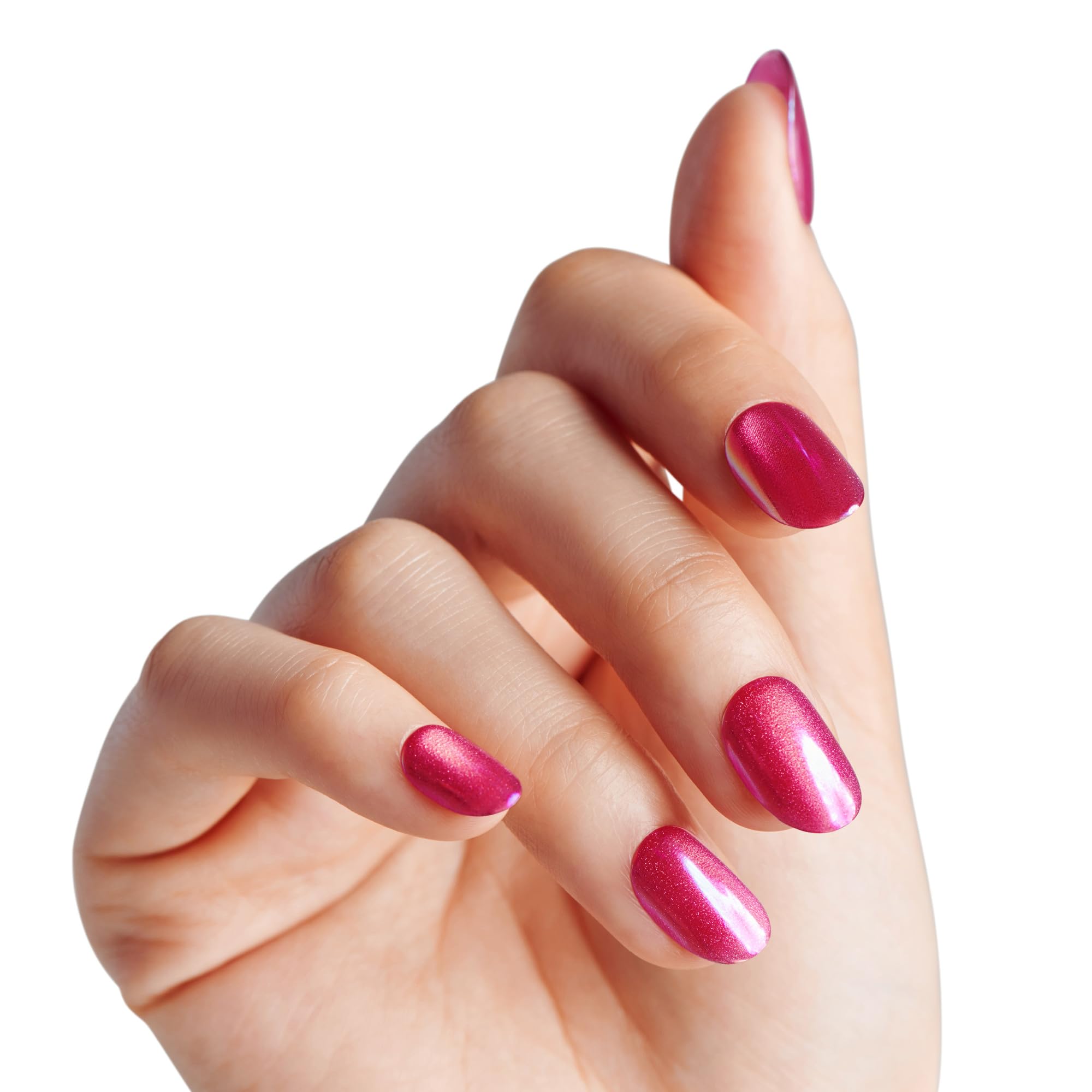 KISS imPRESS Levels cat-eye shimmer short squoval nails packaging