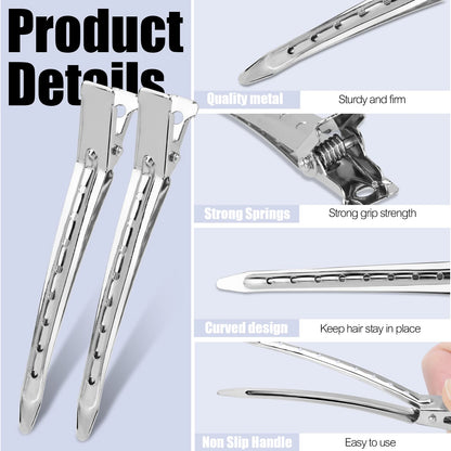 Close up of the unique hole design on YGDZ silver styling clips