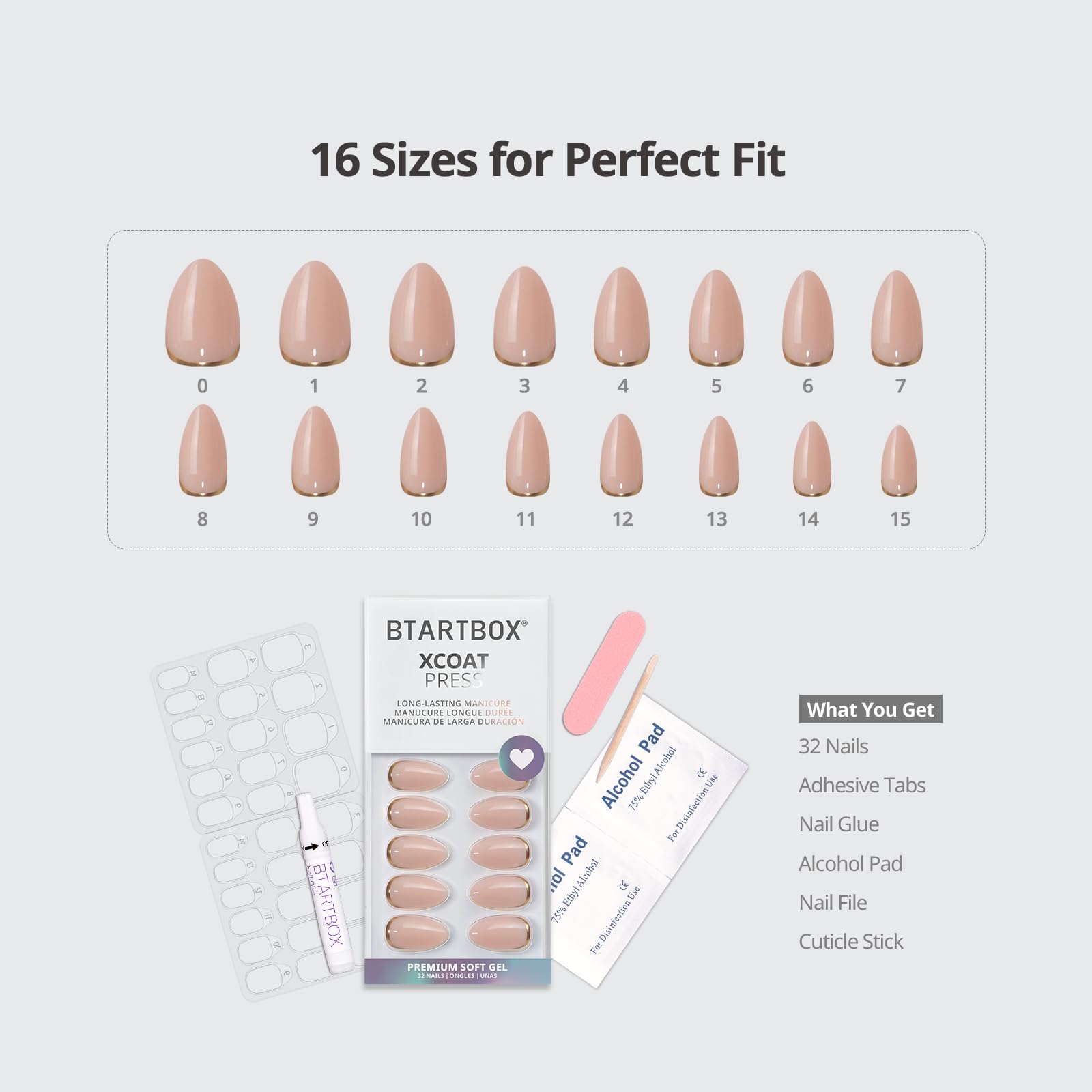 BTArtbox professional salon style nails in storage box
