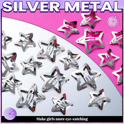 Packaging layout of the authentic USA imported YGDZ star hair pins set for girls and women.
