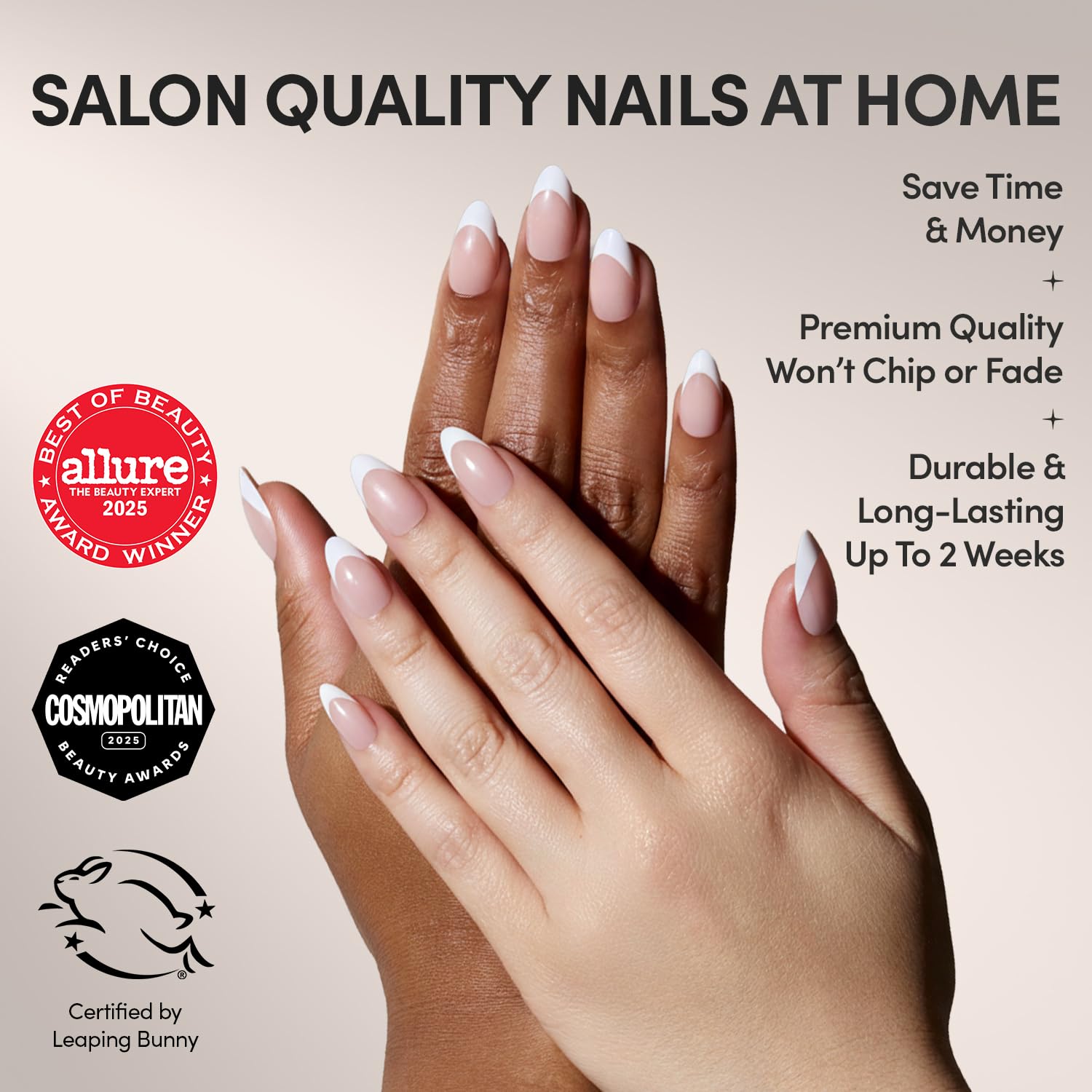 Glamnetic MaDamn short almond nails packaging box