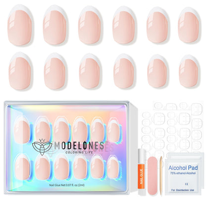 Modelones press on nails set with adhesive tabs and prep pad
