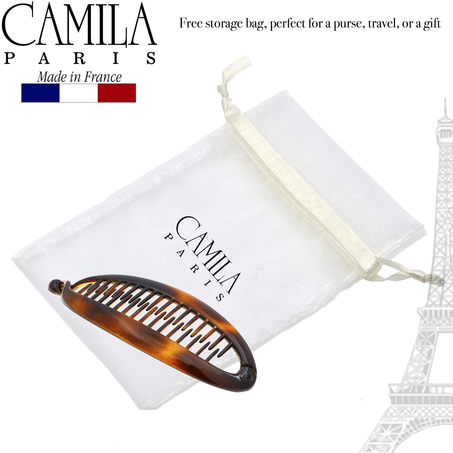 Camila Paris CP2 durable interlocking styling clip packaged for women