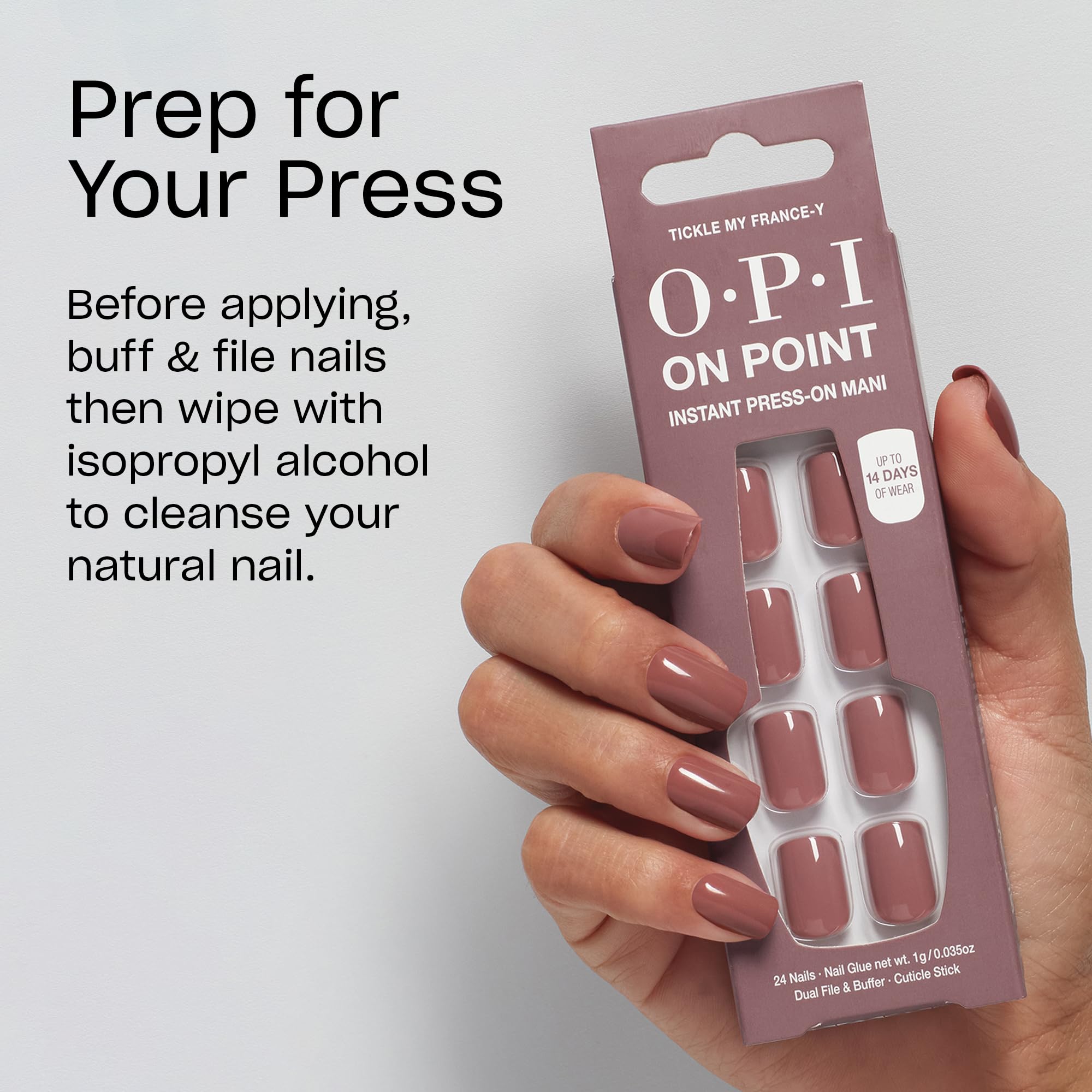 Professional OPI press on manicure kit for home use