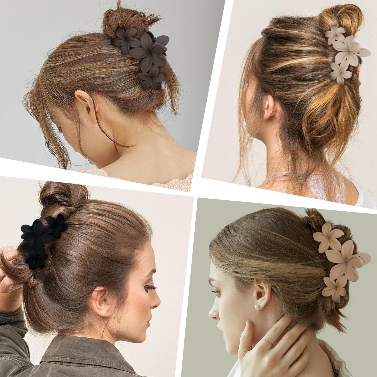 ANBALA strong hold beach hair accessories side view showcasing the durable metal spring mechanism.