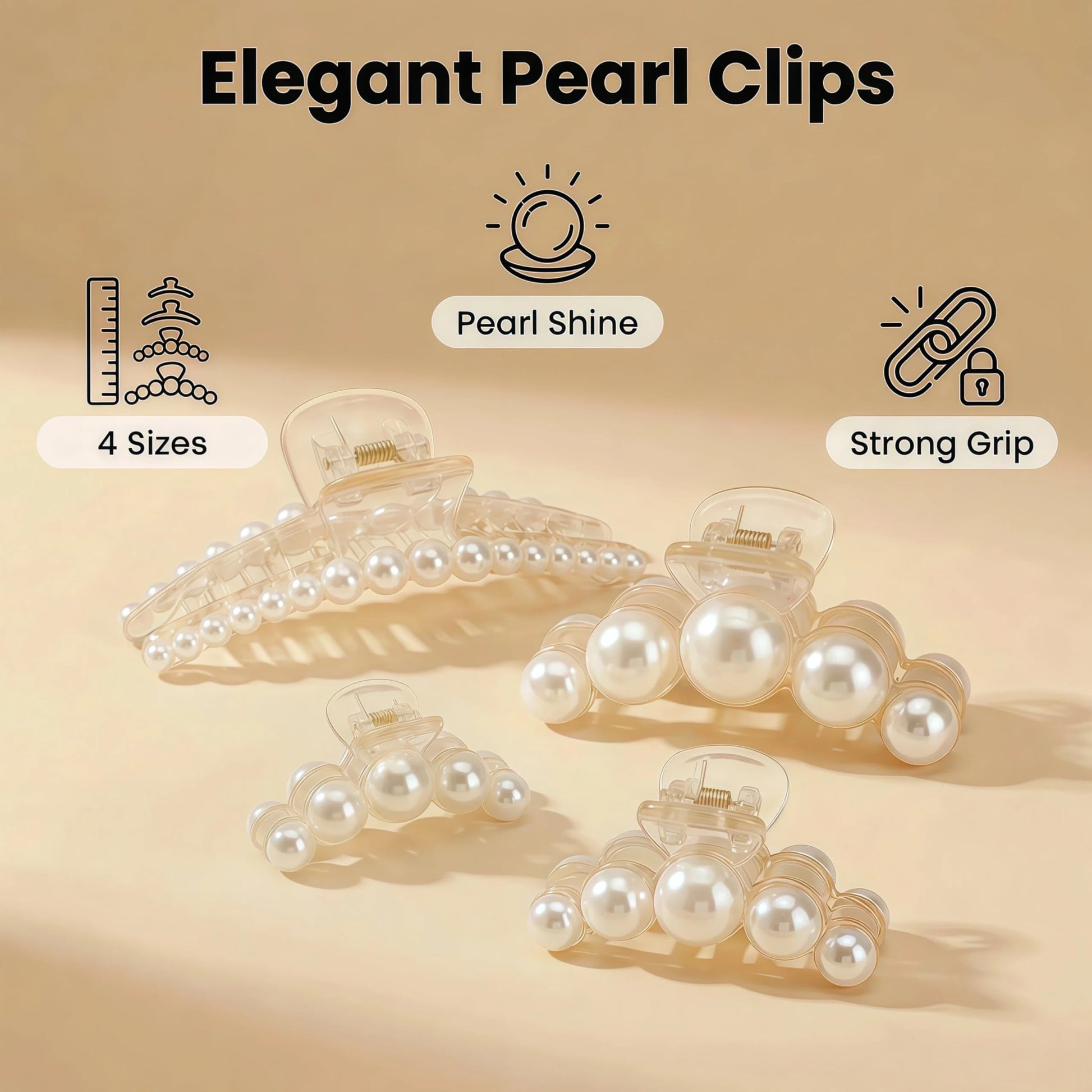 Agirlvct premium pearl hair accessories arranged as a perfect wedding or birthday gift set.