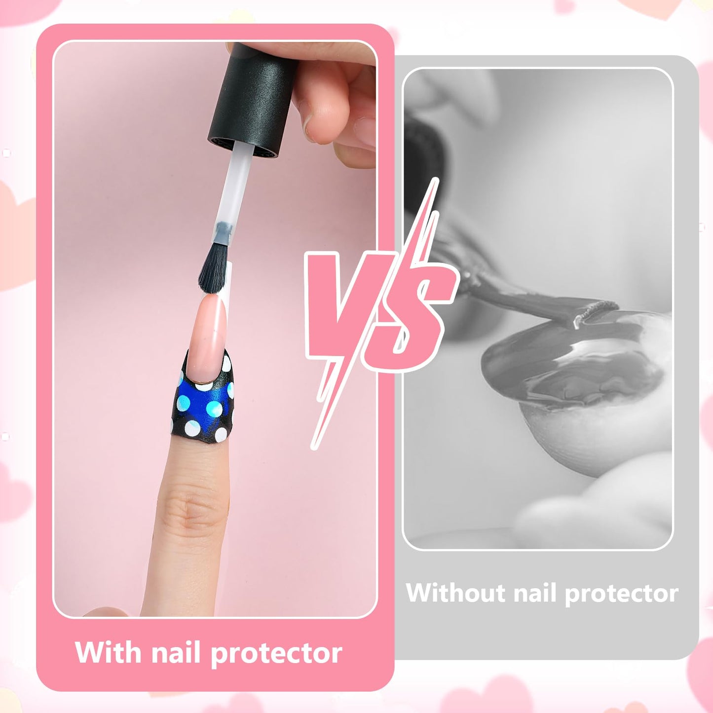 Oruola premium latex free skin protection stickers for clean French tip manicures