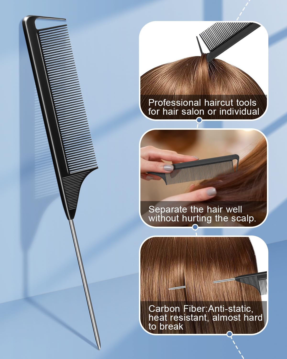 MORGLES premium seventy piece hair accessories bundle with durable clear plastic storage case.