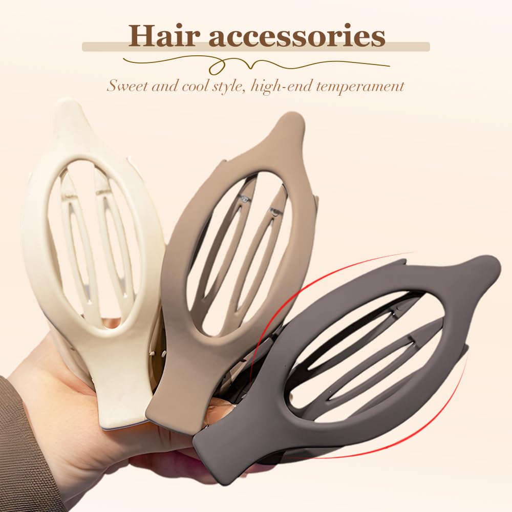 Nekska matte duckbill claw clips for thick hair