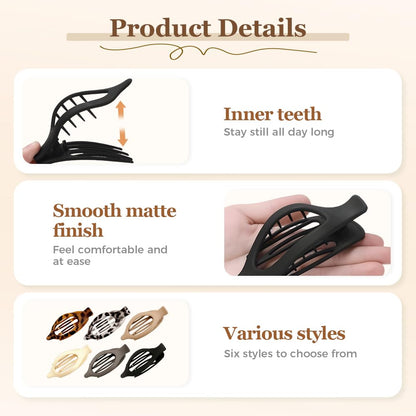 Nekska flat hair accessories side profile view