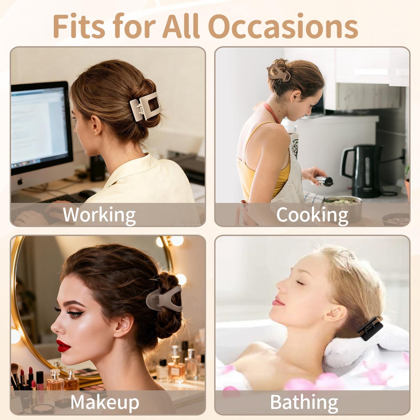 Ehaler matte hair accessories set in original packaging