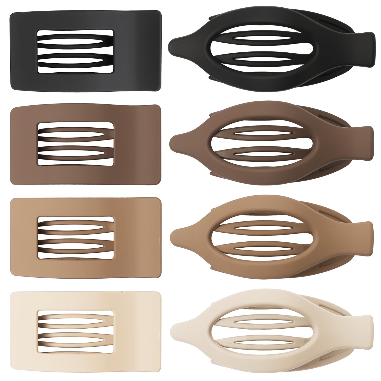 Comparison of square and oval Ehaler flat hair clips