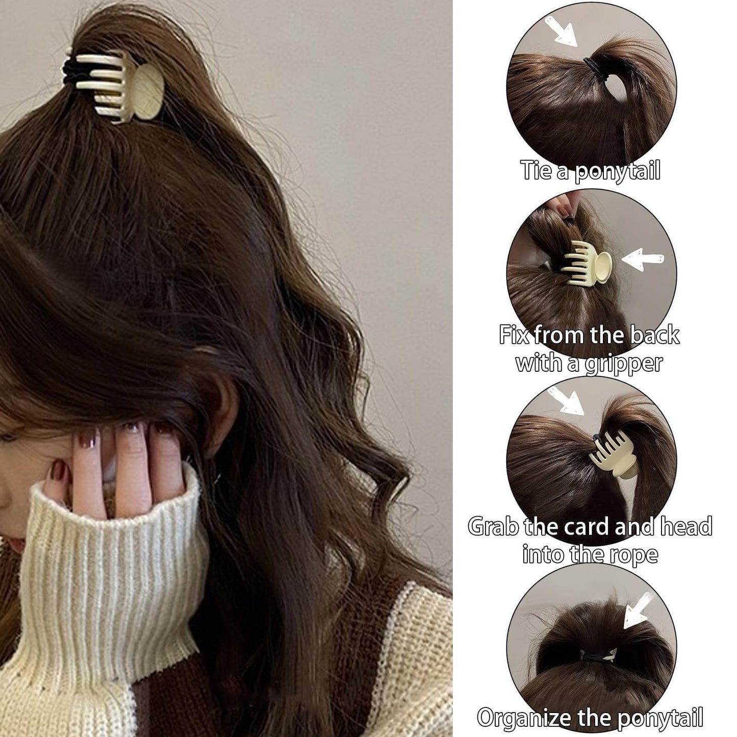Twelve piece assortment of premium imported mini hair clamps for women and girls
