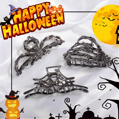 Rauimour skeleton hand and spider hair accessories set showing strong steel spring detail