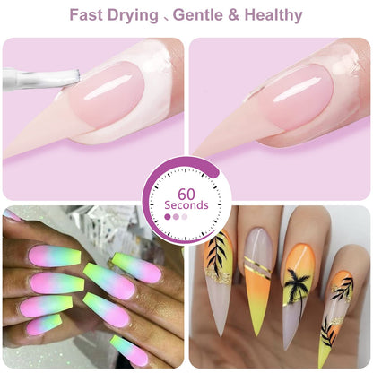 Manicure mask barrier applied around fingernails before gradient art application