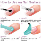 Complete Gjnl nail art protector kit components layout