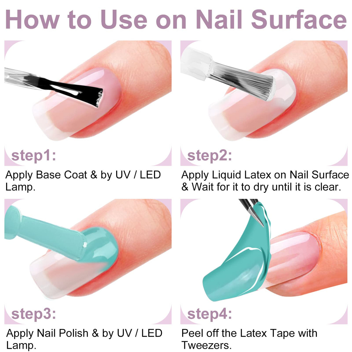 Complete Gjnl nail art protector kit components layout