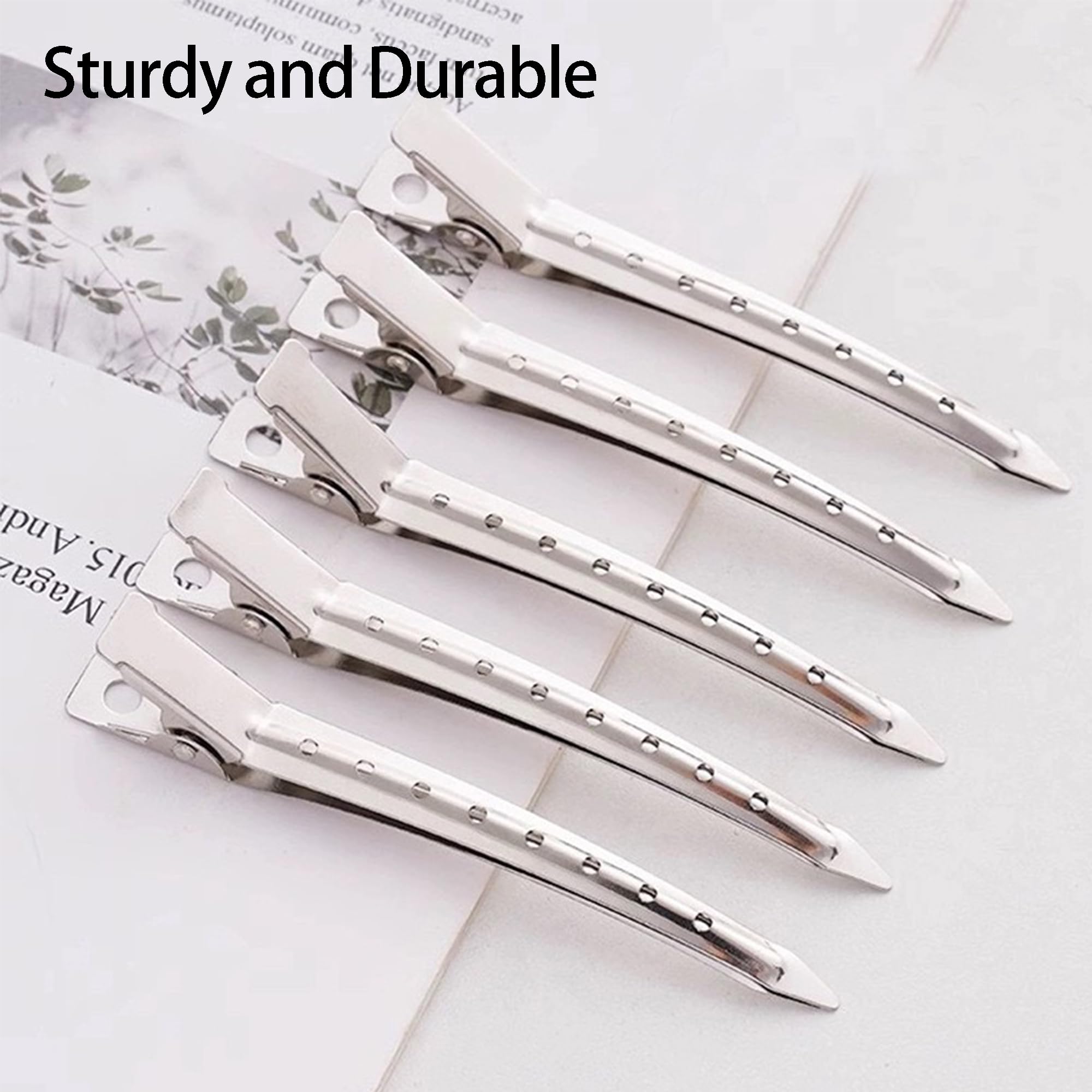 Full collection of twenty pieces of premium quality plastic nail clips by XLANMAY arranged neatly