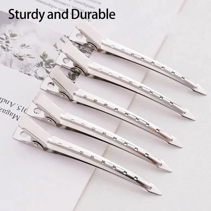 Full collection of twenty pieces of premium quality plastic nail clips by XLANMAY arranged neatly