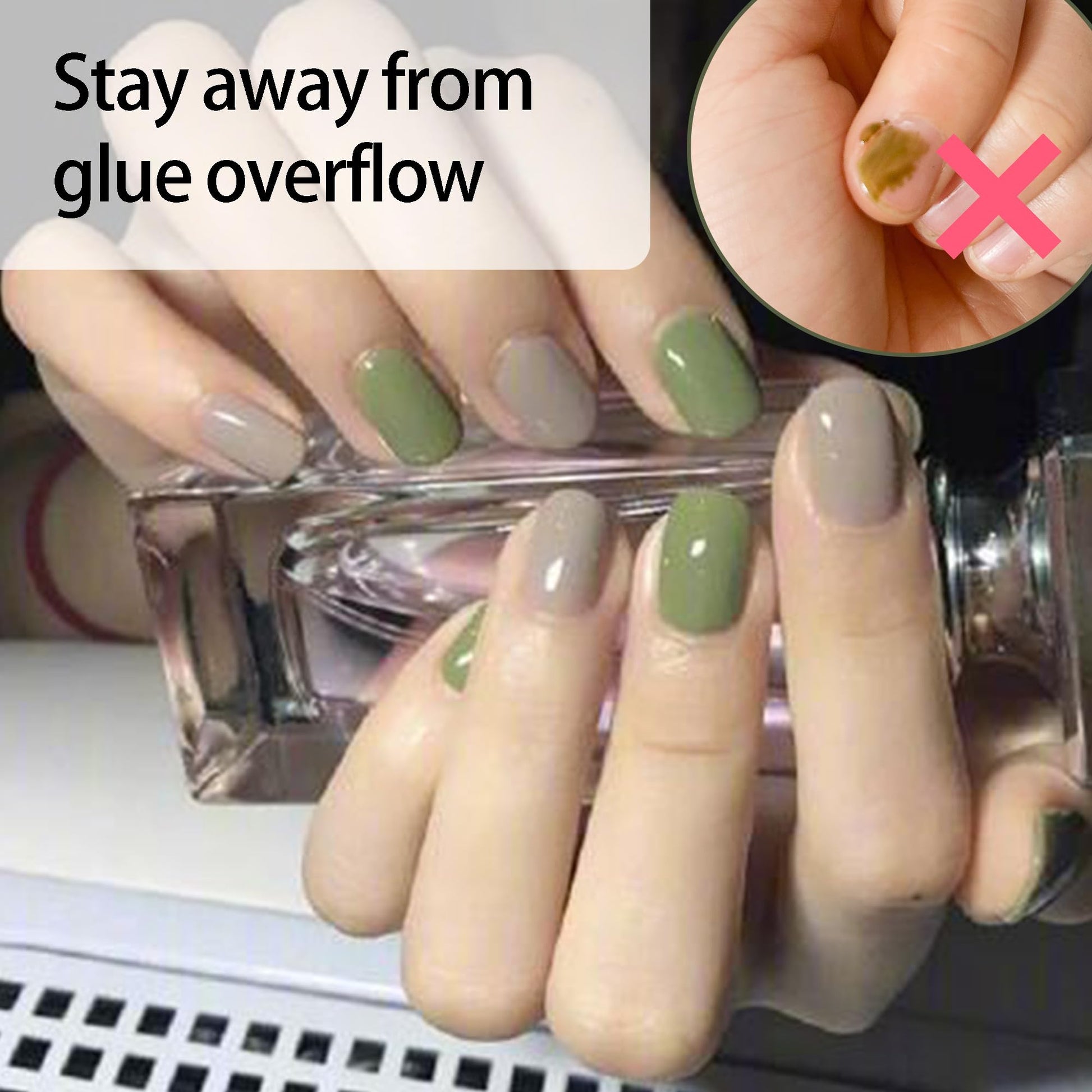 XLANMAY multifunctional finger shields being utilized during a home manicure routine to prevent polish smudging