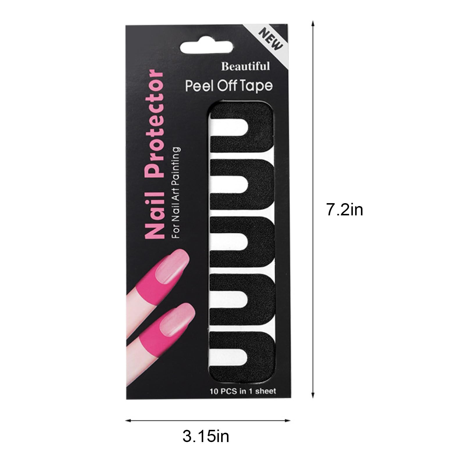 Candy Nails disposable skin barrier protection stickers for stamping and airbrushing displayed on their original backing paper.