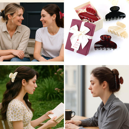 Back view of Maorulu medium acetate hair clip