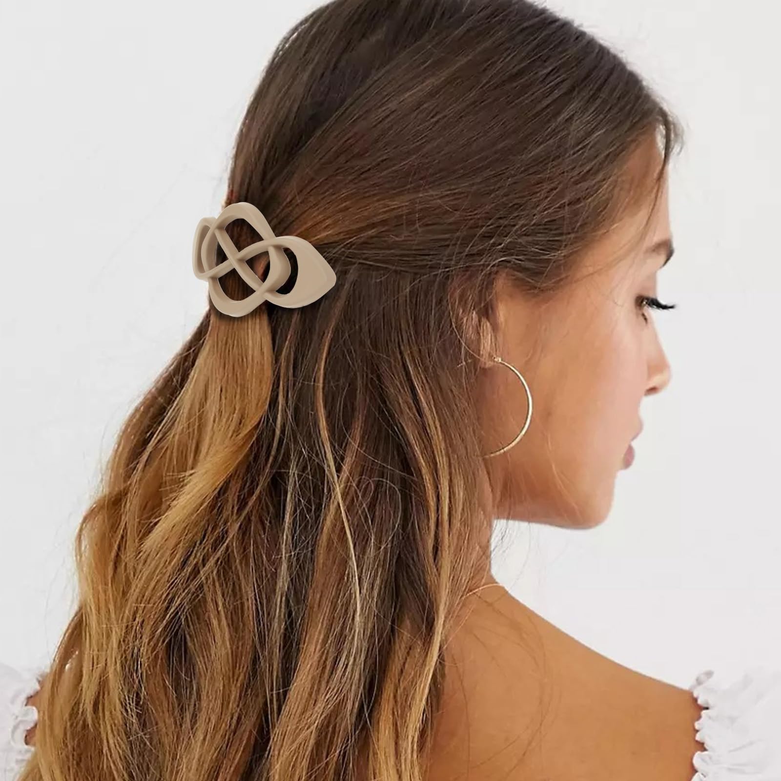 Premium matte finish plastic resin claw style automatic hair clips