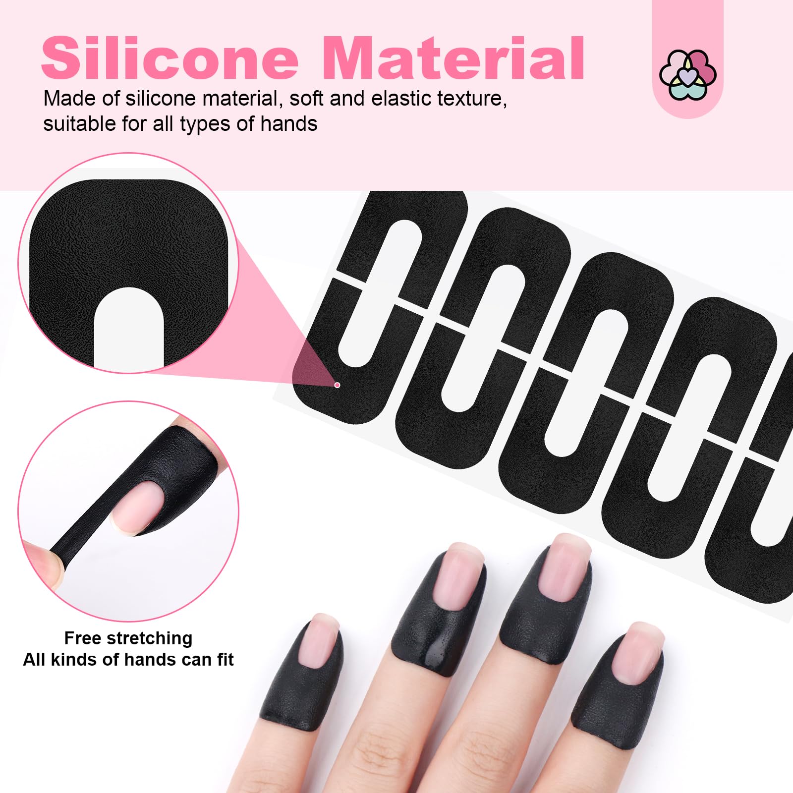 Saviland UV protection finger tape shielding skin under a gel curing lamp.
