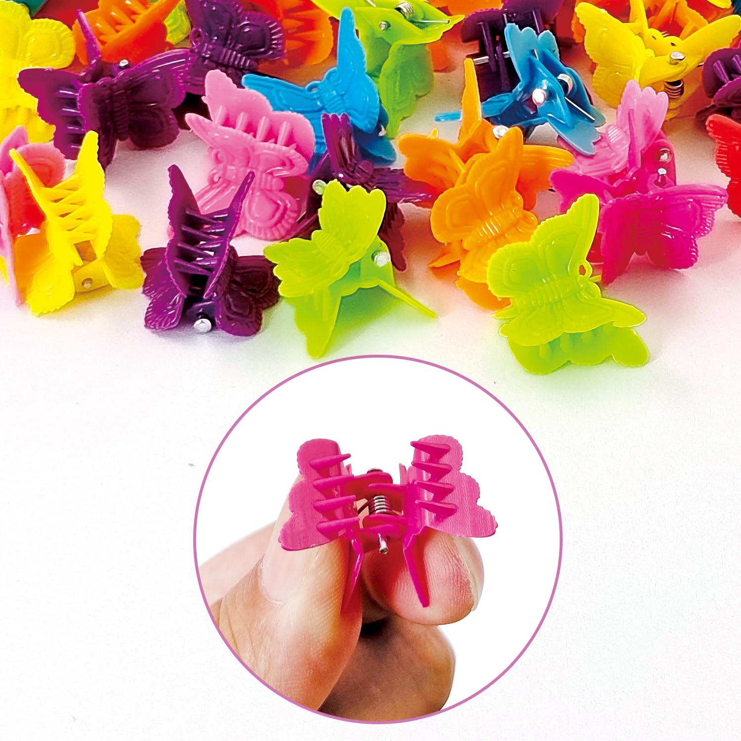 Xiehe butterfly hair clips used on different hair textures