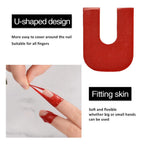 Cuticle protector guard wrapping around finger contour