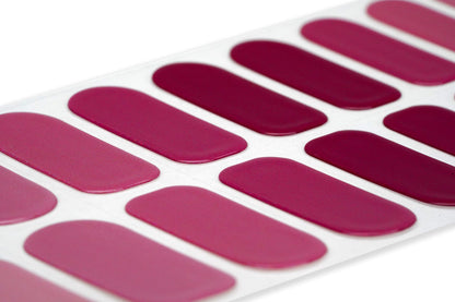 Premium DIY gel manicure strips showing round and square end design variations.