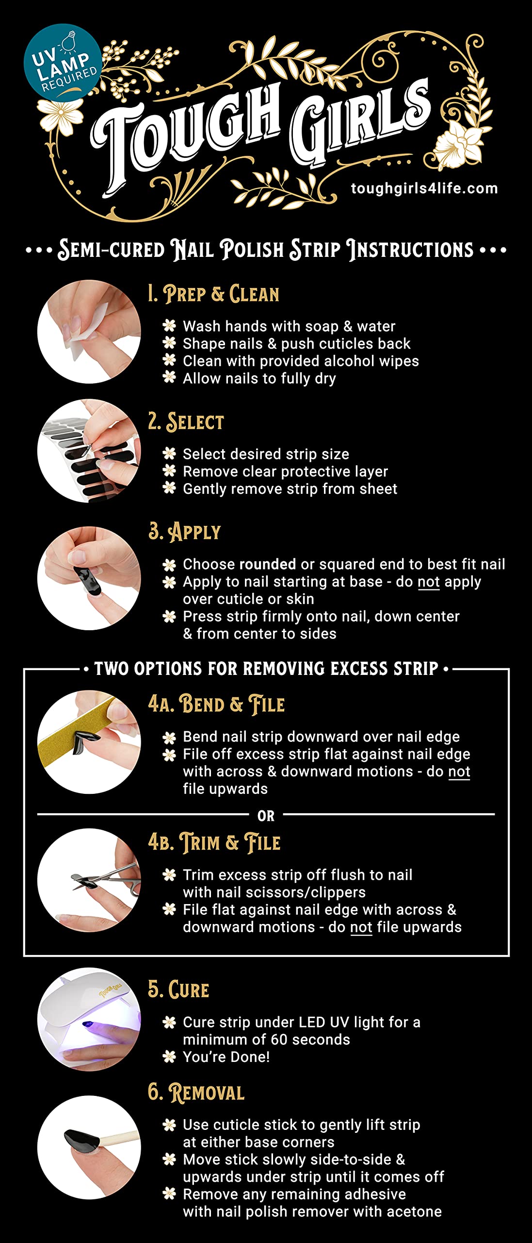 Authentic USA imported semi cured nail polish stickers for salon quality home beauty care.