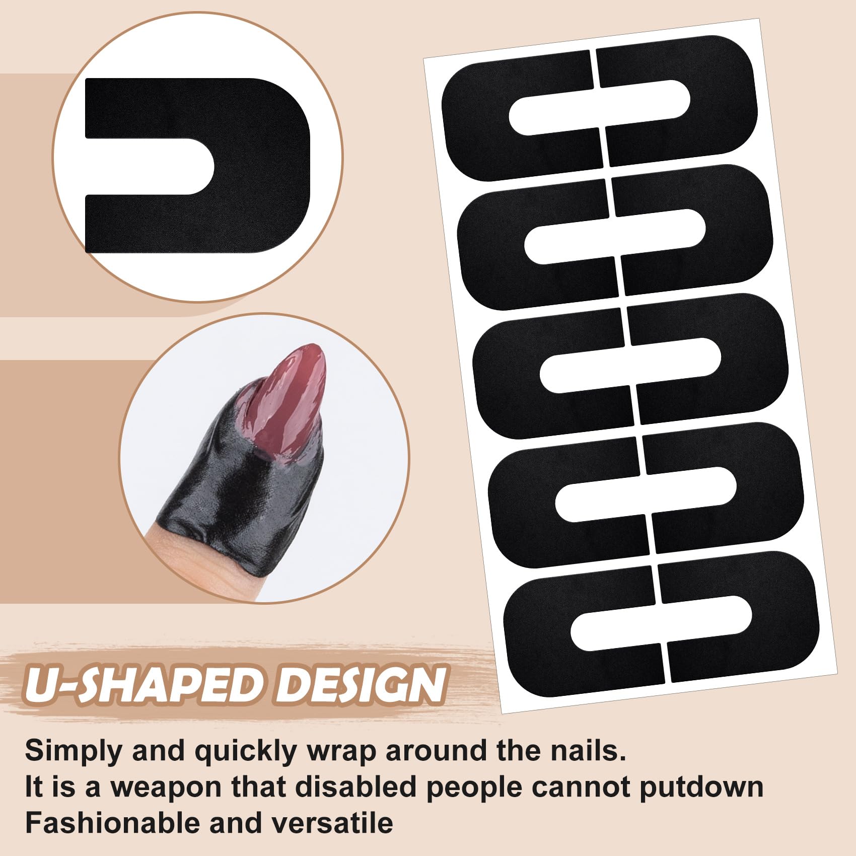 Manicure cuticle protection strips for flawless home salon polish designs