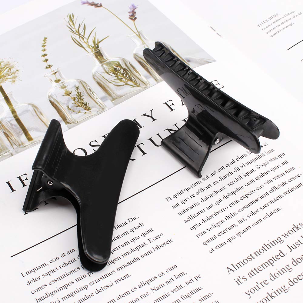 Premium plastic butterfly hair claw clips for daily skincare and makeup routines
