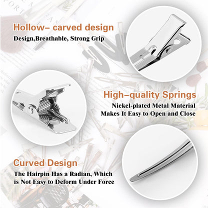 Premium imported hair styling accessories for women on a white background