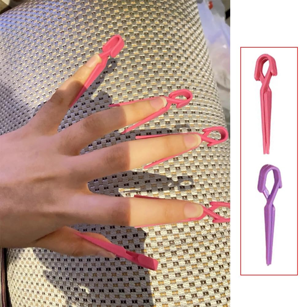 Close up of reusable nail sidewall protector clips