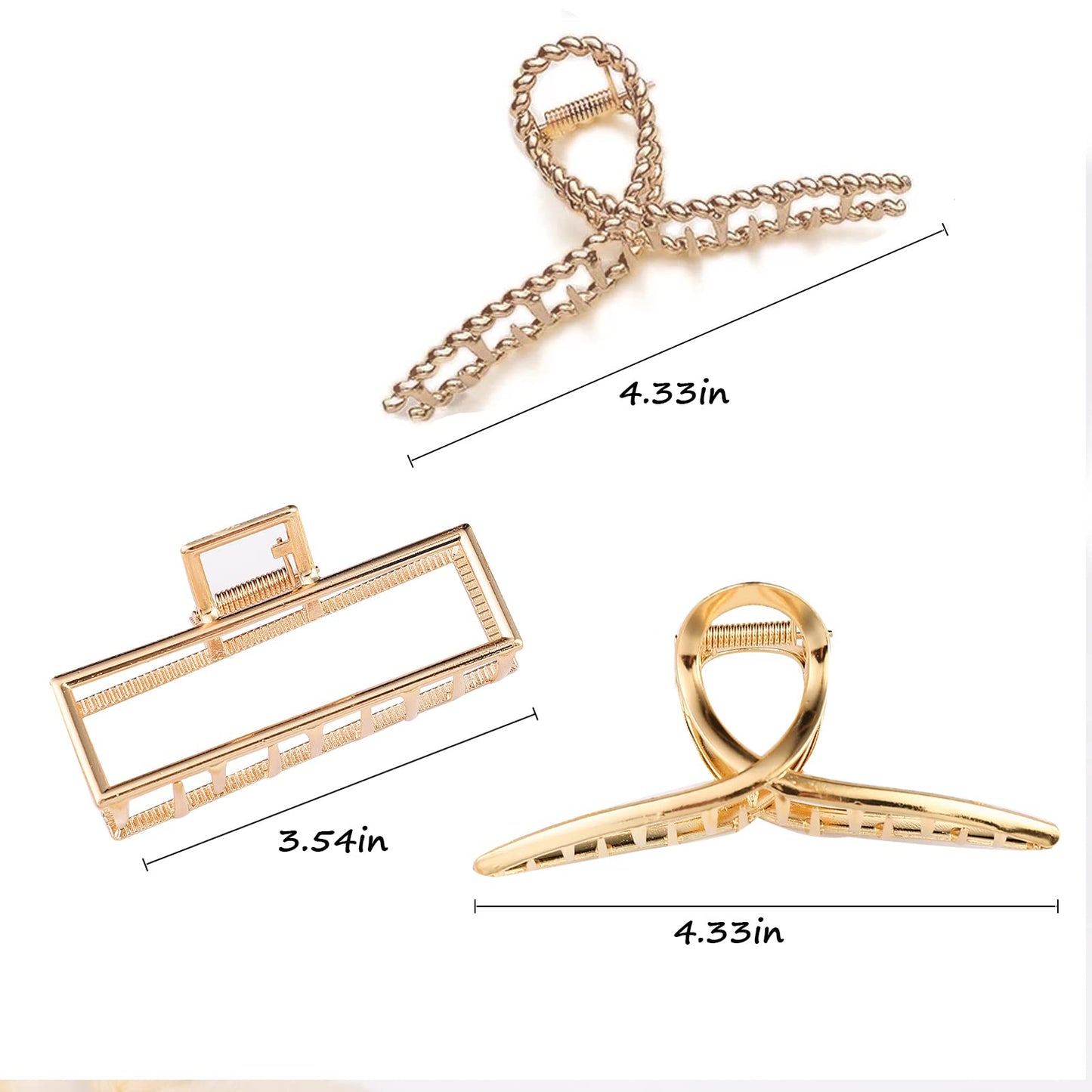 Large non slip hair catch barrette jaw clamp highlighting the sixteen teeth design for thick hair