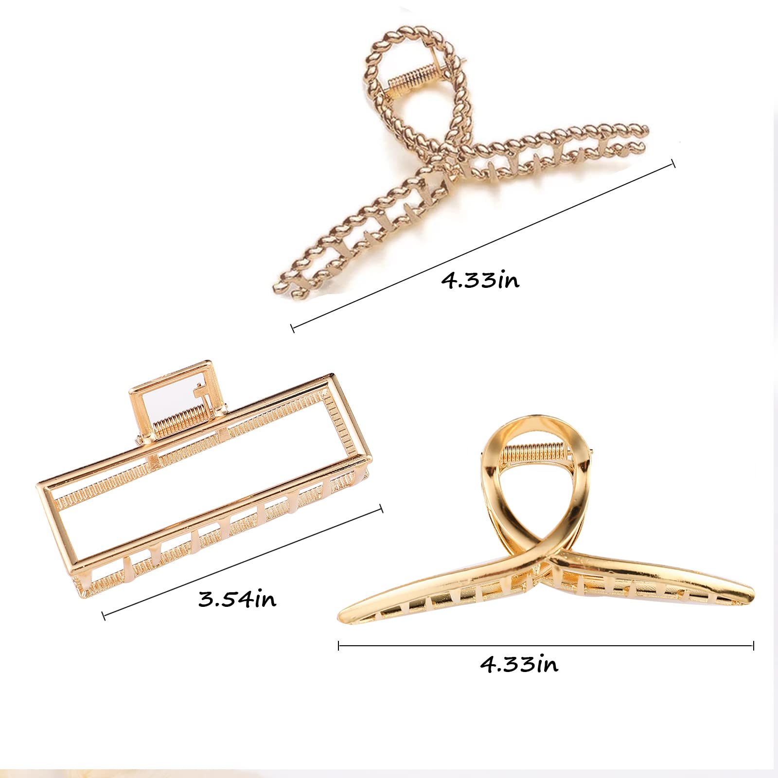 Large non slip hair catch barrette jaw clamp highlighting the sixteen teeth design for thick hair
