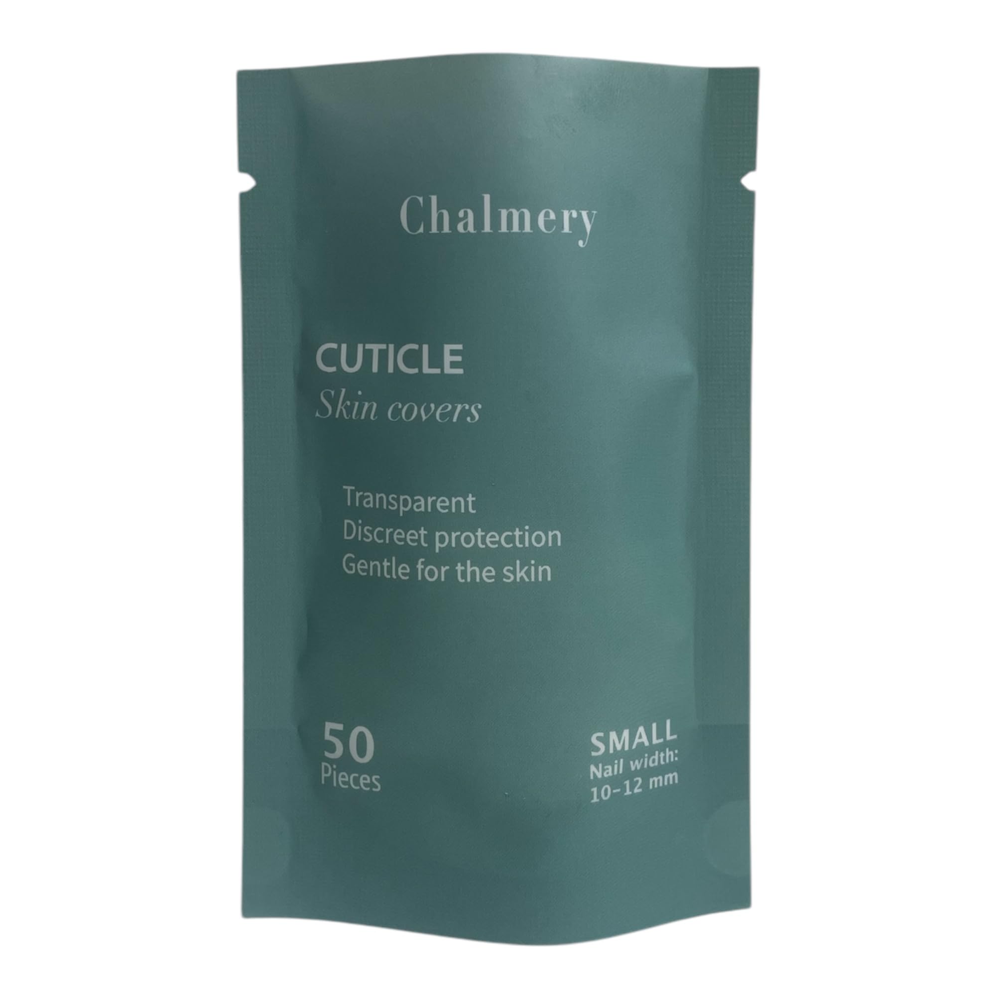 Chalmery finger shields applied around the nail bed demonstrating skin picking protection