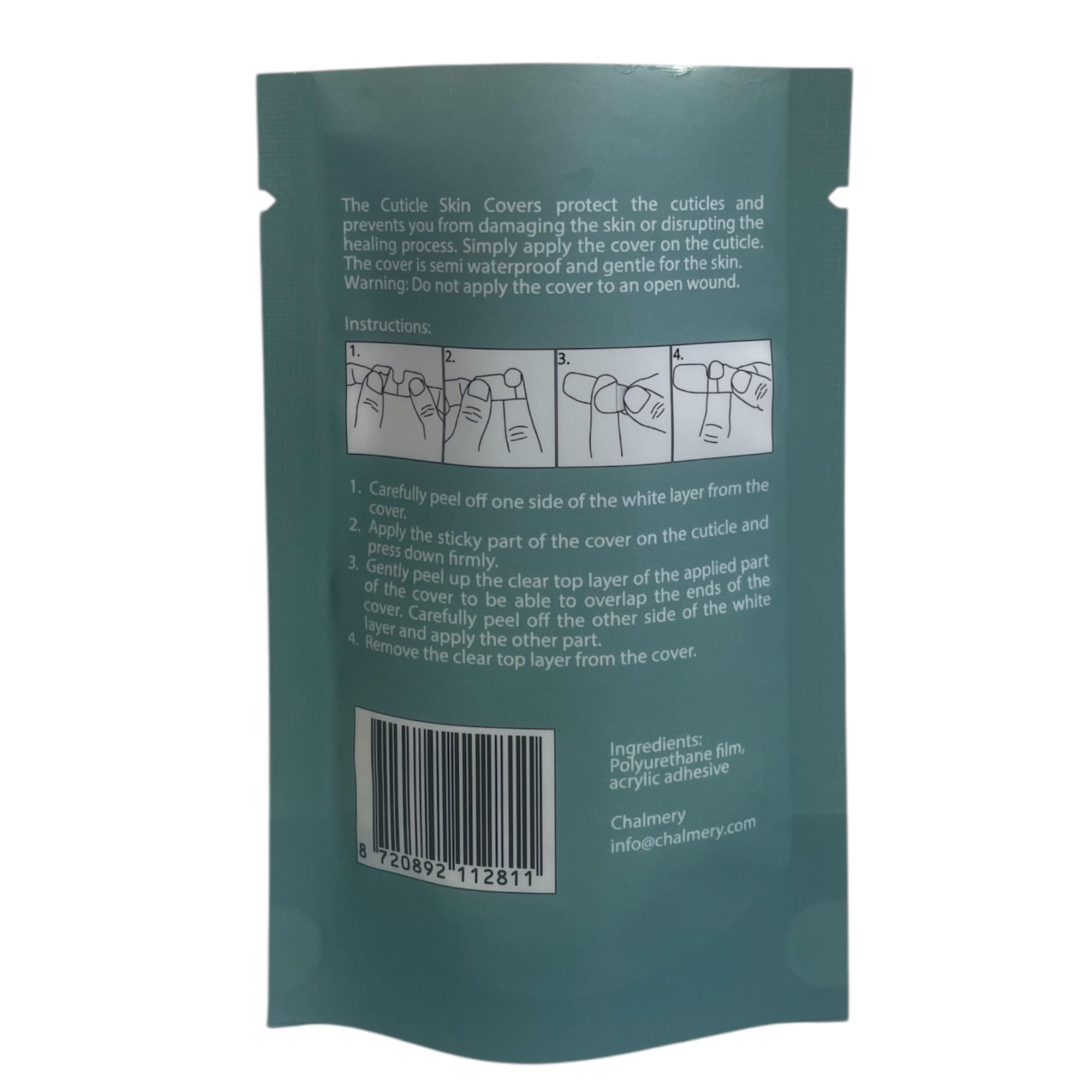 The breathable and semi-waterproof material texture of Chalmery cuticle patches