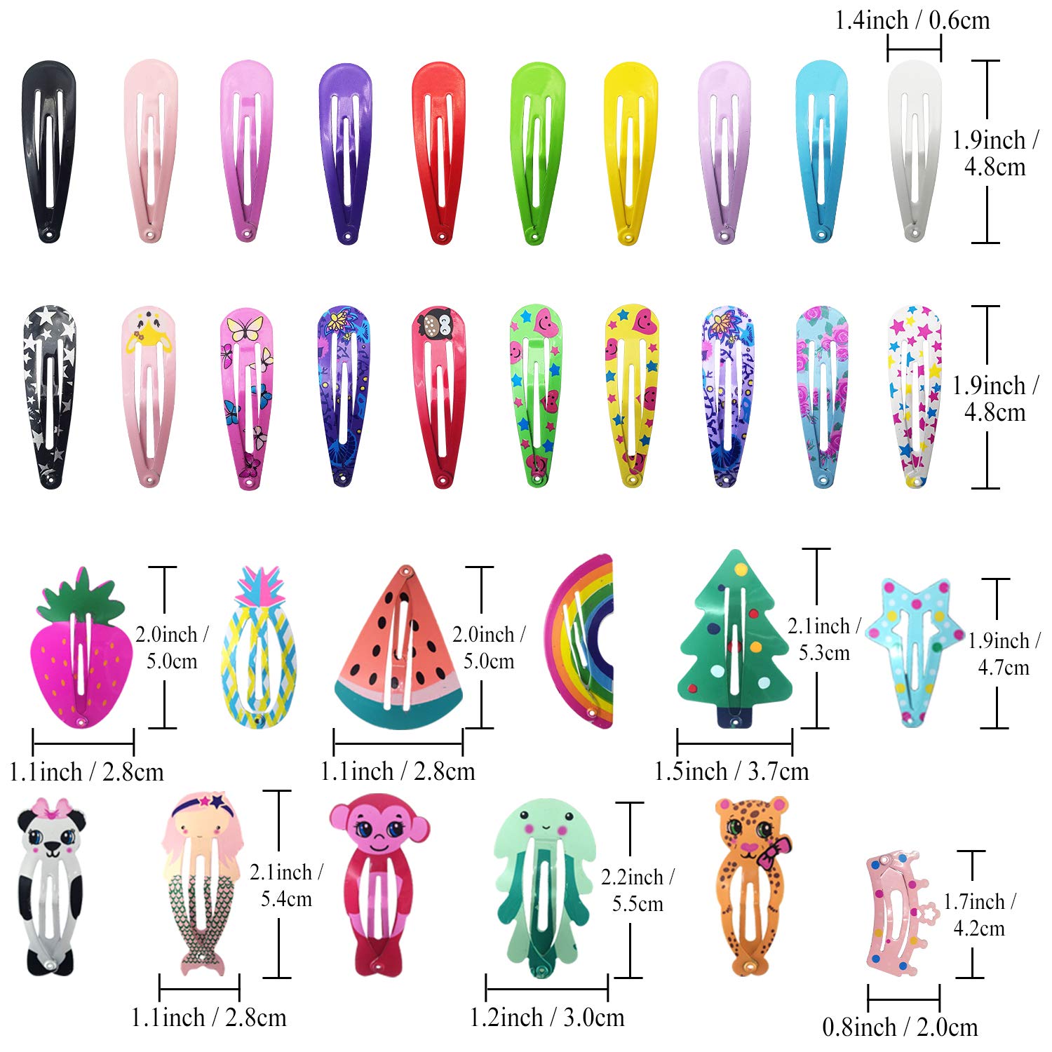 Funtopia kids barrettes being styled on various children hair types