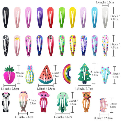 Funtopia kids barrettes being styled on various children hair types