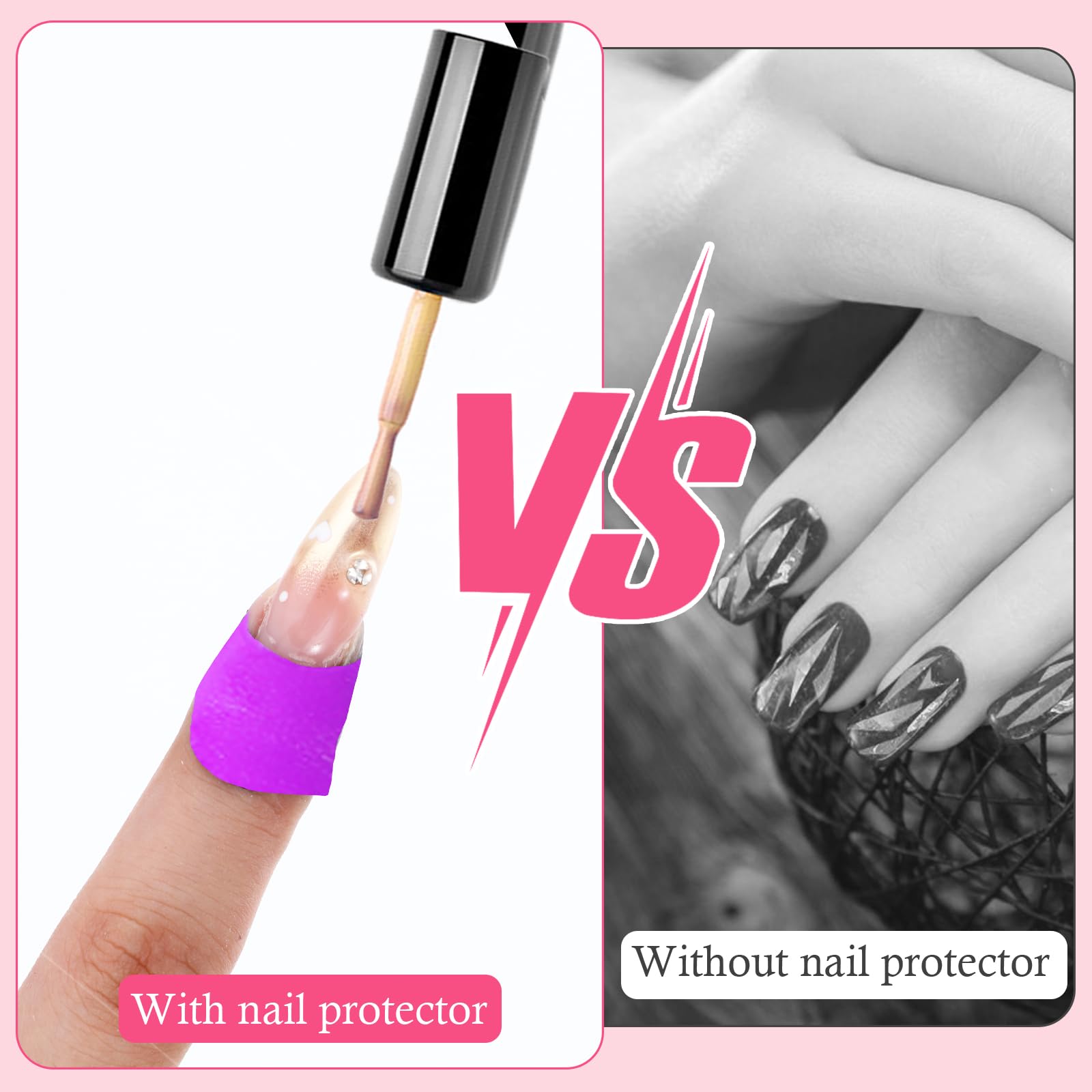 Tear off nail polish guards barrier protecting skin from blue nail paint