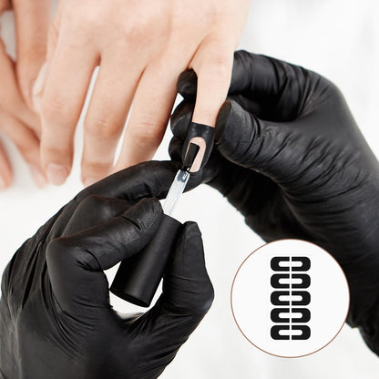 Gjinxi gel cuticle protector guard tape being peeled off a finger after a manicure
