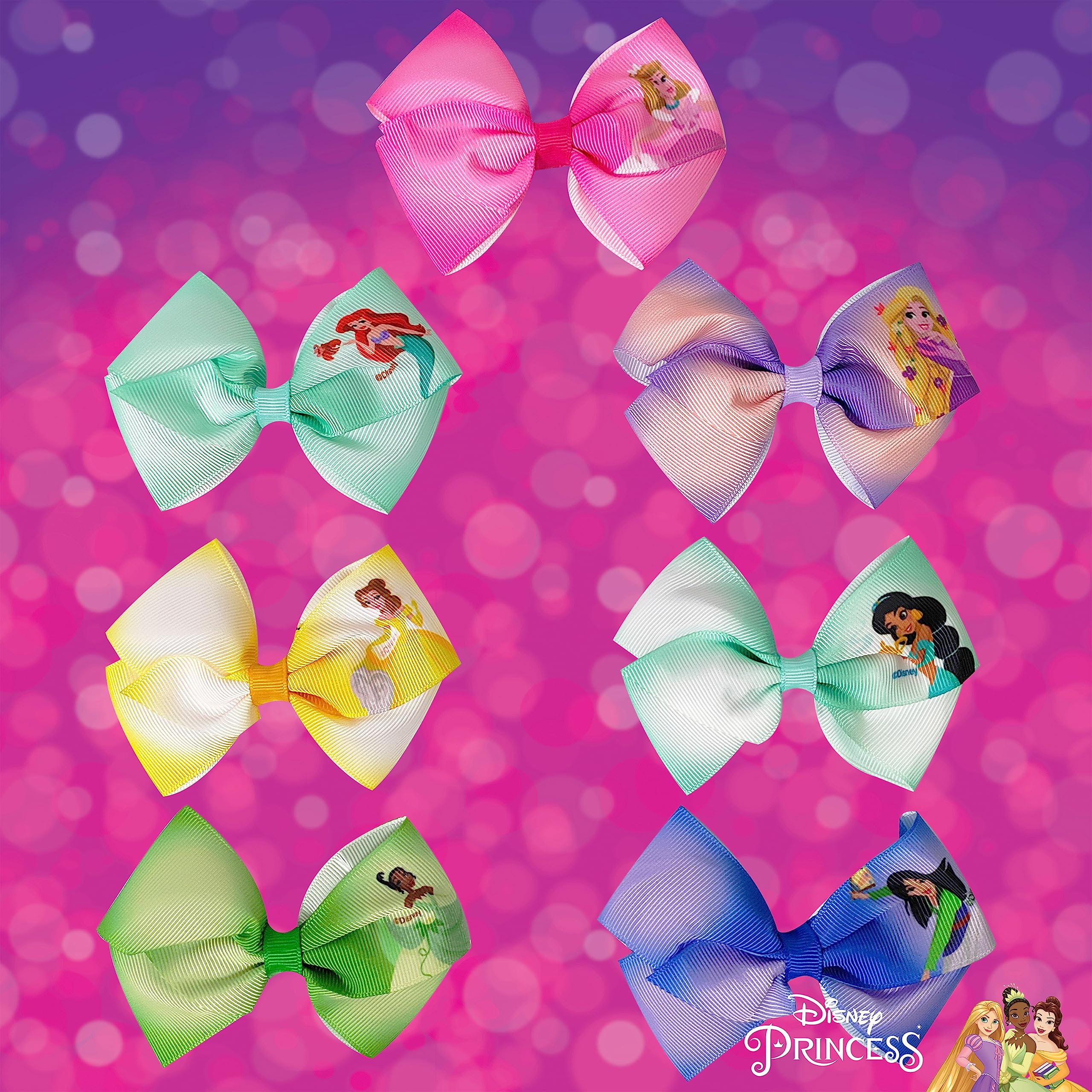 Detailed shot of the lightweight non toxic materials used in the princess ribbon set.