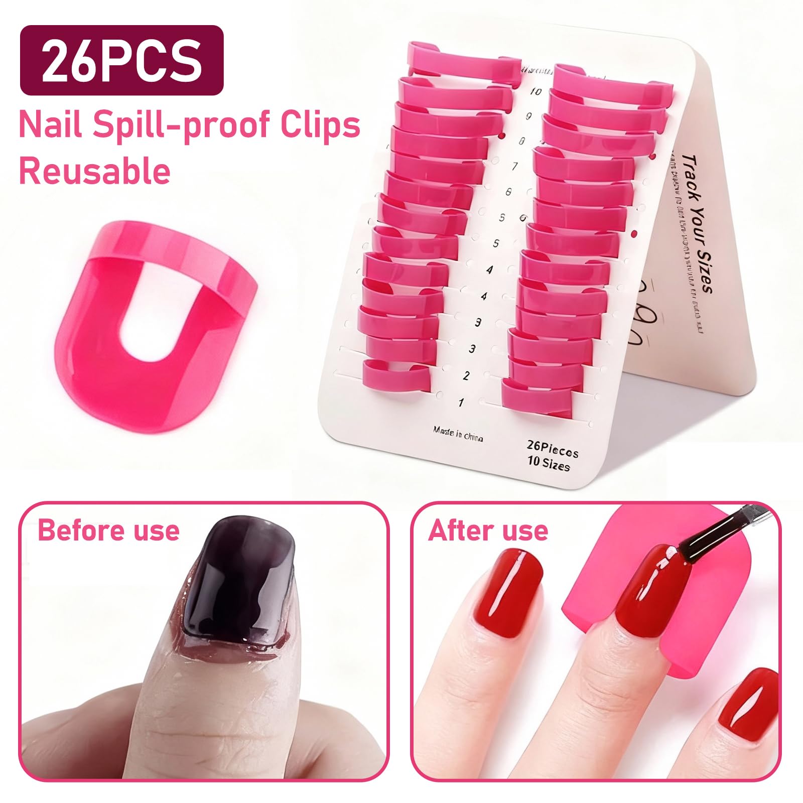 Guang-T nail painting guide tools for clean edges